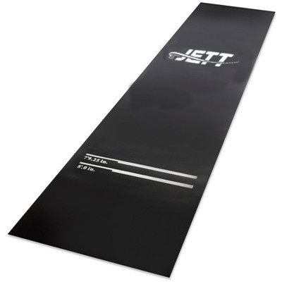 Heavy duty dart mat with throw lines for steel and soft tip play. Protects floor and prolongs life of darts.