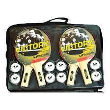 includes 4 quality rackets with 6, 3 star balls