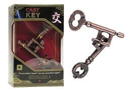 Cast metal puzzler; 1-5 difficulty levels; Can you take it apart? Can you assemble it again?