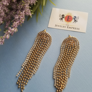 Crystal Chain Earrings
