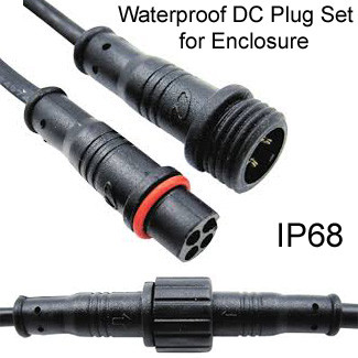 NEW 4 pin right angle DC male plug
