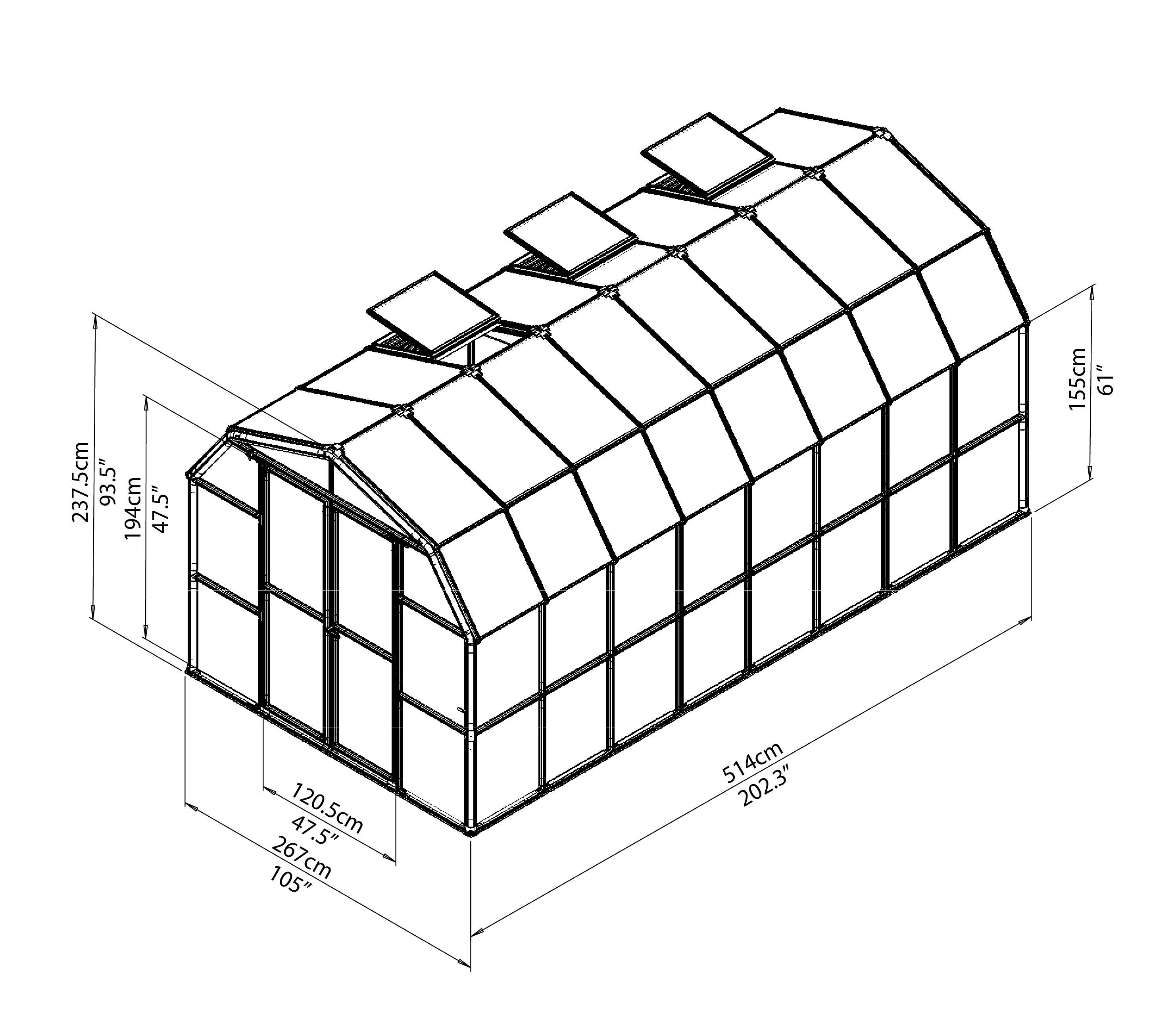 Prestige 2 Series Greenhouse Kit PolyTex