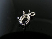 P98 STERLING SILVER PENDANT SETTING, 7X5 MM OVAL GEMSTONE