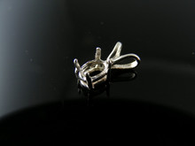 P99   PENDANT SETTING STERLING SILVER, 5X3MM OVAL FACETED STONE