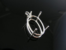 P126 PENDANT STERLING SILVER 25X18 MM OVAL STONE
