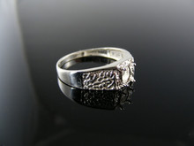 5782 RING SETTING STERLING SILVER SIZE 10, 6X4 MM OVAL STONE