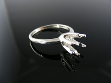 5801 RING SETTING STERLING SILVER 7MM ROUND STONE SIZE 8