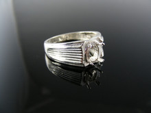 5789 RING SETTING STERLING SILVER SIZE 10, 7X5 MM OVAL STONE