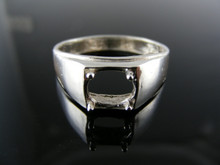 5706 RING SETTING STERLING SILVER 7MM ROUND GEM RING SIZE 12