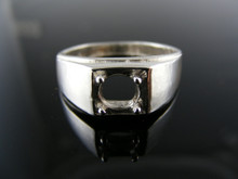 5708 RING SETTING STERLING SILVER 6MM ROUND GEM RING SIZE 10