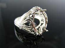 5470 RING SETTING STERLING SILVER 18X8MM MARQUISE RING SIZE 7