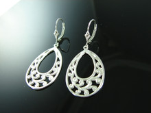 Sterling Silver Antique Style Earrings 