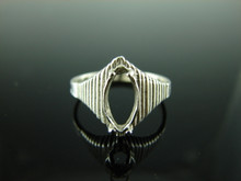 5727 Ring Setting Sterling Silver Size 8, 11x6mm Marquise stone