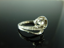 5728 Ring Setting Sterling Silver Size 9, 8x6mm Oval Gemstone