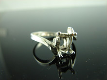 5730 Ring Setting Sterling Silver Size 9.75, 8x6mm Emerald Cut Gemstone