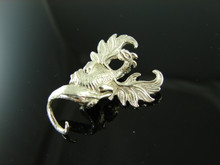 6031 Sterling Silver Dragon Pendant For 7mm Wide Quartz Crystal