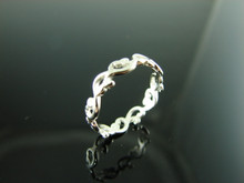 5901 STERLING SILVER FILIGREE RING BAND, SIZE 6.25