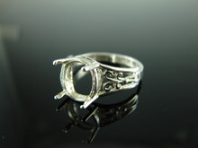 5781 Ring Setting Sterling Silver Size 11, 10x8mm Oval Gemstone