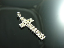 125 Sterling Silver Nugget Cross Pendant