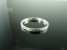 5938 Ring Band Setting Sterling Silver Size 7.75