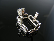 P31  PENDANT SETTING STERLING SILVER , 18X13 MM EMERALD STONE