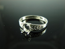 5776 Ring Setting Sterling Silver Size 7, 7x5 mm Oval Gemstone