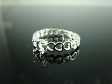 6111 Ring Setting Sterling Silver Size 7.25, 5 mm Round Gemstone