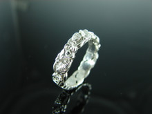 6055 Ring Setting Sterling Silver Band Size 7.5