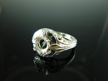 6136 Ring Setting Sterling Silver Size 7.25, 6 mm Round Gemstone