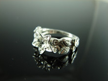 6183 Ring Setting Sterling Silver Size 7.25, 4.5mm Round Gemstone