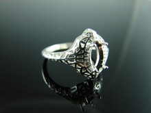 6193 Ring Setting Sterling Silver Size 7, 8x4 mm Marquise Gemstone