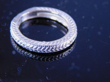 6234 STERLING SILVER RING DESIGNER BAND, SIZE 4.5