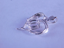 6262 Heart pendant for a 9 x 7 oval stone