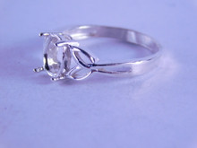 6284 STERLING SILVER RING SETTING 8 X 6 MM OVAL