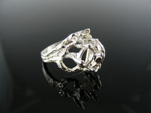 1489  RING SETTING STERLING SILVER, SIZE 5.5, 7X5  MM OVAL STONE