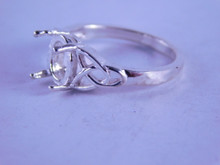 6287 Ring Sterling Silver 9 x 7 mm gemstone, Size 7