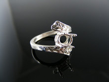 2379  RING SETTING STERLING SILVER, SIZE 6, 7X5 MM OVAL STONE