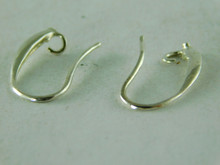 6357 STERLING SILVER EAR WIRES FOR HANGING MOUNTED GEMSTONES