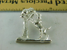6406 STERLING SILVER COON HUNTER PENDANT