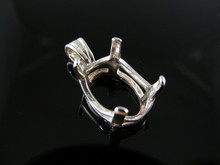 P21  PENDANT SETTING STERLING SILVER, 16X12 MM OVAL STONE