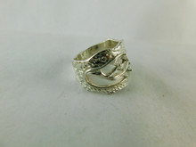 6521 Sterling Silver RIng,  2 5x4mm  Oval , Size 8.25