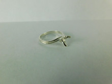 6528 Sterling Silver Ring, 6mm Round Setting, Size 6