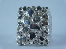 6722 LM Sterling Silver X-Large Nugget, Size 10.25