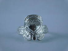 6723 Sterling Silver Ladies Saddle, Size 7.5