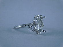 6751 Sterling Silver Ring Setting, 15x7 Marquise, Size 8