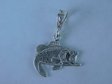 6769 Sterling Silver Bass Pendant