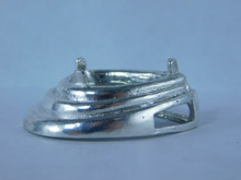 6835 Sterling Silver Slide Pendant Setting, 19x14 Pear Faceted