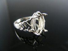 5768 RING SETTING STERLING SILVER, SIZE 5.25, 14X7 MM MARQUISE