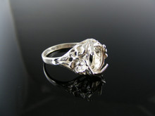 1779 RING SETTING STERLING SILVER, SIZE 8.75, 10x8 MM OVAL STONE