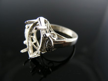5519 RING SETTNG STERLNG SLVER, SIZE 5, 14X7 MM MARQUISE STONE